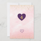 Invitation Four Ever Our Princess Purple Gold Castle Birthday (Dos)