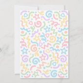 Invitation Four Ever Wild Confetti Balloon 4th Birthday  (Dos)