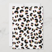Invitation Four Ever Wild Leopard Girl 4e Anniversaire (Dos)