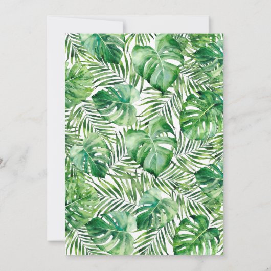 Invitation Four Ever Wild Safari 4e fête d'anniversaire (Dos)