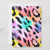 Invitation Four Ever Wild Safari Animaux Cool 4e anniversaire (Dos)