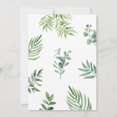 Invitation Four Ever Wild Safari Jungle Animaux 4e anniversai (Dos)