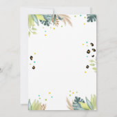 Invitation Four Ever Wild Safari Party Animaux 4e anniversair (Dos)