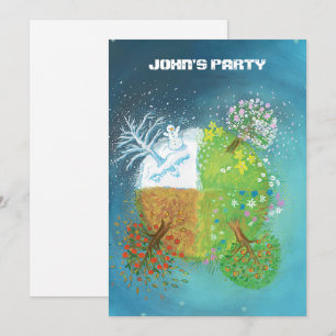 Invitation Four Seasons on Earth Personnalisé