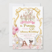 Invitation Fourever une Princesse Anniversaire (Devant)