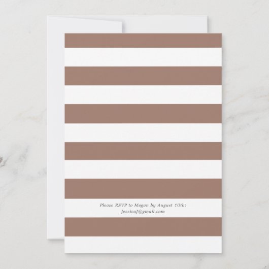 Invitation Fournée de Brownies | Rassemblement sur le thème d (Dos)