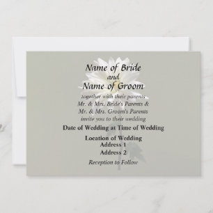Invitation Fournitures de mariage A White Daisy