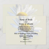 Invitation Fournitures de mariage Daisy Shadow et Light (Devant / Derrière)