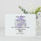 Invitation Fournitures de mariage Iris Violet Triple (Debout devant)