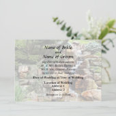 Invitation Fournitures de mariage Jardin Japonais en Automne (Debout devant)