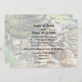 Invitation Fournitures de mariage Jardin Japonais en Automne (Devant / Derrière)