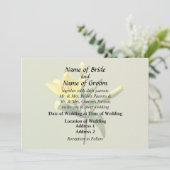 Invitation Fournitures de mariage One Yellow Lily (Debout devant)