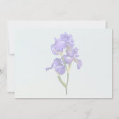 Invitation Fournitures de mariage Triple Iris Violet (Dos)