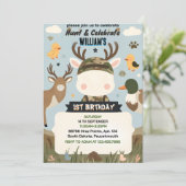 Invitation fourré Camo sauvage Oh cerf Chasse de canard 1er a (Debout devant)