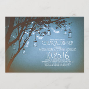 Invitation fours à cordes jarres mason dîner de répétition vi