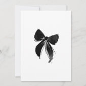 Invitation Fourteen black ribbon 14th birthday teens (Dos)