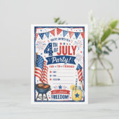 Invitation Fourth of July (Debout devant)