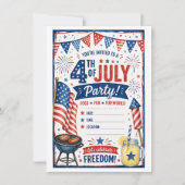Invitation Fourth of July (Devant)