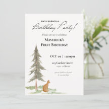 Invitation Fox Birthday Party