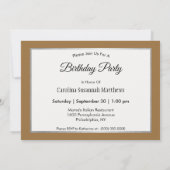 Invitation Fox Kits Photo Anniversaire (Dos)