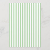 Invitation Fox Mama and Baby Shower Pale Green Stripes Cute (Dos)