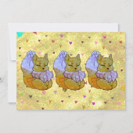 Invitation Fox named Dice (Dos)