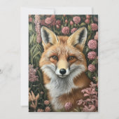 Invitation Fox Parmi Les Blooms Du Printemps (Devant)