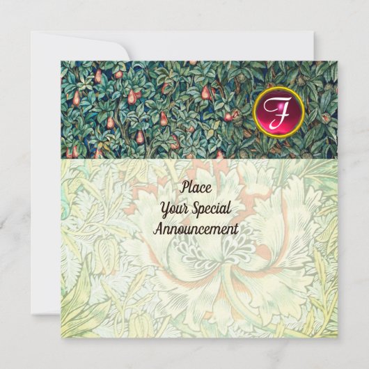 INVITATION FOXES ROUGES PARMI LA VERDURE, LE FOLIAGE ET LES F (Dos)