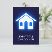 Invitation foyer bleu brillant (Debout devant)