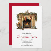 Invitation Foyer victorien cosy Noël (Devant / Derrière)