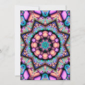 Invitation Fractal Mandala Floral Psychedelic (Devant)