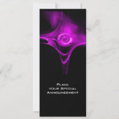 Invitation FRACTAL ROSE violet clair noir (Dos)