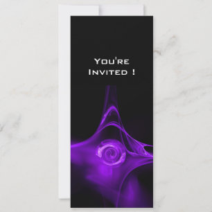 Invitation FRACTAL ROSE violet clair noir