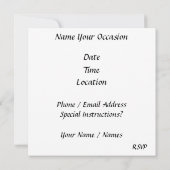 Invitation Fractionnement de la banane (Dos)