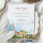 Invitation Fractionner la Croatie Enregistrer la date Destina