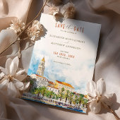 Invitation Fractionner la Croatie Enregistrer la date Destina