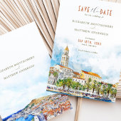 Invitation Fractionner la Croatie Enregistrer la date Destina
