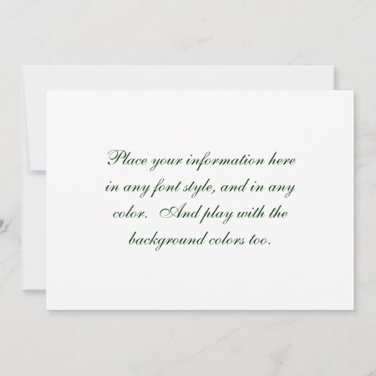 Invitation Fraîche (Dos)