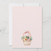 Invitation Fraîche De La Fête des mariées Du Marché (Dos)