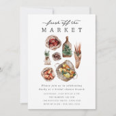 Invitation Fraîche De La Fête des mariées Du Marché (Devant)