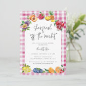 Invitation Fraîche De La Fête des mariées Du Marché (Debout devant)