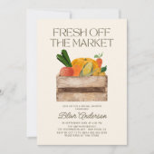 Invitation Fraîche De La Fête des mariées Du Marché (Devant)