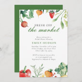 Invitation Fraîche De La Fête des mariées Du Marché (Devant / Derrière)
