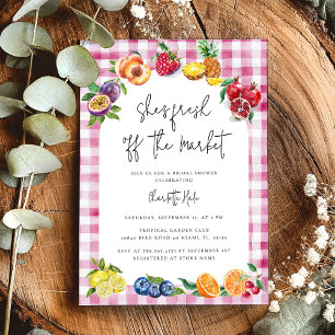 Invitation Fraîche De La Fête des mariées Du Marché