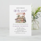 Invitation Fraîche De La Fête des mariées Du Marché (Debout devant)