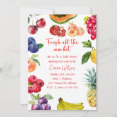 Invitation Fraîche De La Fête des mariées Du Marché | Thème F (Devant)