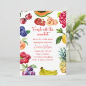 Invitation Fraîche De La Fête des mariées Du Marché | Thème F (Debout devant)