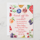 Invitation Fraîche De La Fête des mariées Du Marché | Thème F (Devant)