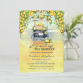 Invitation Fraîche De La Fête des mariées Du Support Au Citro (Debout devant)