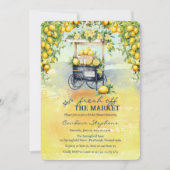 Invitation Fraîche De La Fête des mariées Du Support Au Citro (Devant)